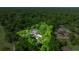 An aerial view of private home with in-ground pool surrounded by beautiful trees, providing a tranquil retreat at 20861 Sw 81St Loop, Dunnellon, FL 34431