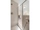 Modern shower with sleek glass door, and stone-look wall surround with built in shelf at 20861 Sw 81St Loop, Dunnellon, FL 34431
