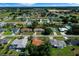 Expansive aerial view of a residential community, showcasing well-maintained homes, green lawns, and mature trees on a sunny day at 4992 Nw 31St St, Ocala, FL 34482