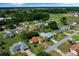 Wide aerial shot of a residential neighborhood featuring tree-lined streets and neatly arranged homes with well-kept lawns at 4992 Nw 31St St, Ocala, FL 34482