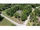 A bird's-eye view of home surrounded by a canopy of mature trees, blending privacy with natural beauty at 645 Sw 48Th Ln, Ocala, FL 34471