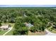 Aerial view showcases the home nestled among lush trees in a serene, secluded setting in the daytime at 645 Sw 48Th Ln, Ocala, FL 34471