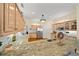 Spacious kitchen with granite countertops and stainless steel appliances at 645 Sw 48Th Ln, Ocala, FL 34471
