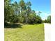 Spacious grassy lot with mature trees and a partially cleared area with a paved road nearby at 7134 Sw 129Th Terrace Road, Ocala, FL 34481