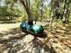 Exterior shot of a large green propane tank located in a wooded area at 7134 Sw 129Th Terrace Road, Ocala, FL 34481