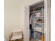 Bedroom closet featuring shelving and rods for organizing clothing and other personal items at 8524 Sw 90Th Ln # B, Ocala, FL 34481