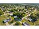 High angle aerial view of a residential area featuring single-Gathering homes, mature trees, and well-maintained streets on a sunny day at 8973 Sw 103Rd Ln, Ocala, FL 34481