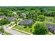 An aerial view of a home surrounded by lush greenery, featuring a pool, expansive lawn, and mature trees at 1107 Se 49Th Ave, Ocala, FL 34471