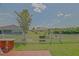 Well-maintained backyard with a lush lawn and white picket fence, creating a private outdoor space at 14004 Se 94Th Ave, Summerfield, FL 34491