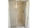 Shower stall showcasing modern fixtures, glass door and tiled walls at 14561 Sw 112Th Cir, Dunnellon, FL 34432