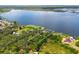 Stunning aerial view showcasing the lakefront property with its natural surroundings at 23797 Ne 189Th St, Fort Mc Coy, FL 32134