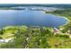 Breathtaking aerial view of lakefront property with lush greenery and ample privacy at 23797 Ne 189Th St, Fort Mc Coy, FL 32134