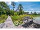 Enjoy the lake view from the dock featuring a bench on this beautiful lake at 23797 Ne 189Th St, Fort Mc Coy, FL 32134