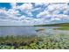 Expansive lake view featuring calm waters, lily pads and scenic treeline under a blue sky at 23797 Ne 189Th St, Fort Mc Coy, FL 32134