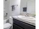 Bathroom featuring a vanity with a sink, framed mirror, and combined bathtub and shower at 3897 Sw 169Th Lane Rd, Ocala, FL 34473