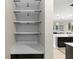 Well-organized pantry with shelving, providing ample storage space adjacent to the kitchen at 5248 Red Coral Cir, Mount Dora, FL 32757