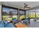 Inviting lanai with comfortable seating and views of the lush landscape at 5634 Sw 91St Ave, Ocala, FL 34481