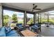 Inviting lanai with comfortable seating and views of the lush landscape at 5634 Sw 91St Ave, Ocala, FL 34481