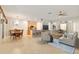 Bright living room with neutral tones, stylish decor and tile flooring at 9511 Sw 71St Loop, Ocala, FL 34481