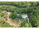 Aerial view of a charming home surrounded by lush trees and a river at 11170 Sw 190Th Ave, Dunnellon, FL 34432