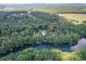 Stunning aerial view of property on the water, surrounded by lush trees and scenery at 11170 Sw 190Th Ave, Dunnellon, FL 34432
