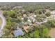 An aerial view of residential homes nestled among lush green trees, showcasing a tranquil and secluded neighborhood at 19586 Sw 84Th Pl, Dunnellon, FL 34432