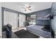 Cozy bedroom with carpet, closet, bunk bed and desk area at 30 Bahia Trace Loop, Ocala, FL 34472