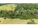 An expansive aerial view showcasing the property's lush, natural surroundings with vibrant greenery and open fields at 4701 Nw 60Th Terrace, Ocala, FL 34482