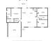 Detailed floor plan of the home, showcasing room dimensions and layout at 7442 Sw 129Th Ln, Ocala, FL 34473