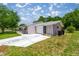 Single Gathering home with attached garage and driveway, surrounded by mature trees and blue skies at 9021 Sw 108Th Pl, Ocala, FL 34481