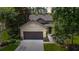 Charming home with a two-car garage, complemented by lush landscaping and a welcoming walkway at 9170 Sw 65Th Loop, Ocala, FL 34481