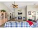 Open-concept living room with hardwood floors, and cozy seating at 9266 Sw 91St Cir, Ocala, FL 34481
