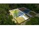 Aerial view of the property showcasing its new construction and spacious fenced in yard at 15350 Sw 30Th Street, Ocala, FL 34481