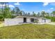 Beautiful home with a landscaped front yard and a white privacy fence in the background at 15350 Sw 30Th Street, Ocala, FL 34481