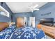 Bedroom featuring blue decor, tv, and natural light at 2434 Walnut Heights Rd, Apopka, FL 32703