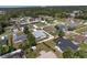 Neighborhood aerial view of single Gathering homes, fenced yards, and mature trees at 14055 Sw 30Th Terrace Rd, Ocala, FL 34473