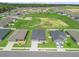 An aerial shot showcasing a well-planned community with neatly arranged homes and green spaces, creating an inviting neighborhood at 16192 Se 104Th Ter, Summerfield, FL 34491