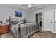 Comfortable bedroom featuring a stylish bed frame and soft lighting, creating a relaxing retreat at 16969 Sw 40Th Cir, Ocala, FL 34473