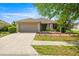 Charming single-story home featuring a two-car garage and a well-maintained front yard with manicured landscaping at 4225 Sw 57Th Ave, Ocala, FL 34474