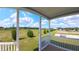 Scenic community view from the covered patio at 4345 Nw 27Th Pl, Ocala, FL 34482