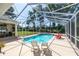 Refreshing screened-in pool with patio seating, ideal for enjoying sunny days and outdoor gatherings at 4812 Se 12Th Pl, Ocala, FL 34471