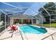 Inviting screened-in pool area with lounge chairs, perfect for relaxation and outdoor entertainment at 4812 Se 12Th Pl, Ocala, FL 34471