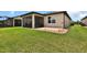 Lush backyard featuring a well-maintained lawn, a patio area, and beautiful landscaping for outdoor enjoyment at 6051 Sw 93Rd Cir, Ocala, FL 34481