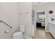Modern bathroom with walk-in shower, toilet and sink at 6051 Sw 93Rd Cir, Ocala, FL 34481