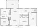 Detailed floor plan showing layout with dimensions for all rooms in the home at 111 Almond Rd, Ocala, FL 34472