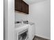 Laundry room featuring a washer and dryer and wood-look flooring at 111 Almond Rd, Ocala, FL 34472