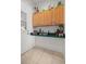 Well-lit pantry featuring upper cabinets, ample counter space, and a convenient door at 13015 Se 93Rd Cir, Summerfield, FL 34491