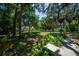 Expansive backyard with mature trees, open lawn, and a pathway leading through the property at 20549 9Th St, Mc Intosh, FL 32664