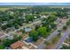 Expansive aerial view of a neighborhood with mature trees, well-maintained homes, and a community pool at 219 Marion Oaks Ln, Ocala, FL 34473