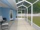 Spacious screened-in lanai offering seamless indoor-outdoor living with view of the fenced-in backyard at 2909 Ne 25Th St, Ocala, FL 34470